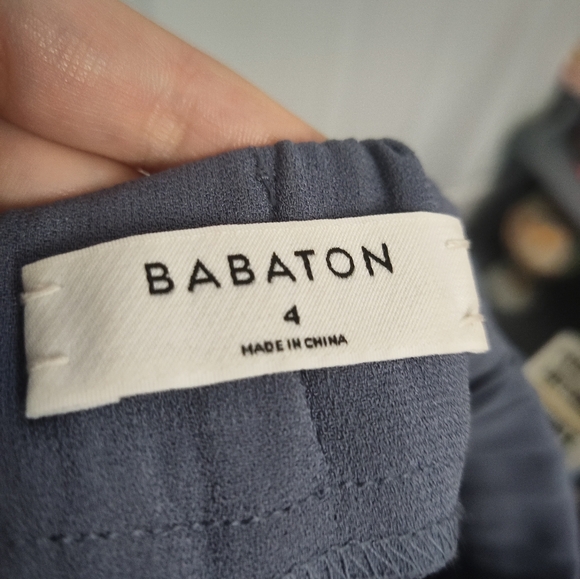 Blue Babaton Trouser Pants with Stripe - Picture 4 of 5